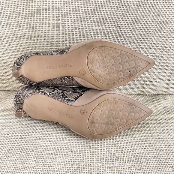 Kelly & Katie Zariya Womens Multicolor Snakeskin Suede Pumps 2 in heel, Size 6 M - Picture 8 of 10
